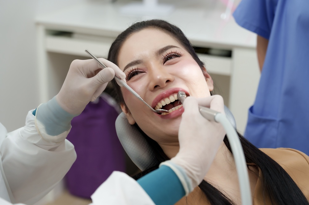 A patient receives a comprehensive dental cleaning procedure using advanced dental instruments to remove buildup and promote a brighter, healthier smile. – Dental Cleaning in Torrance CA
