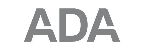 American Dental Association logo – Palos Verdes Dental Care Gray American Dental Association (ADA) logo in bold, modern lettering, representing professional standards and dental industry credibility – Palos Verdes Dental Care